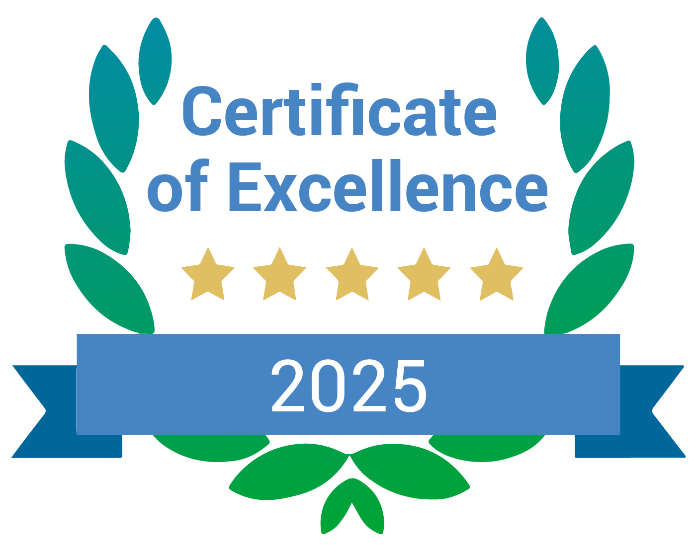 iWantGreatCare Certificate of Excellence 2025